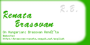 renata brasovan business card